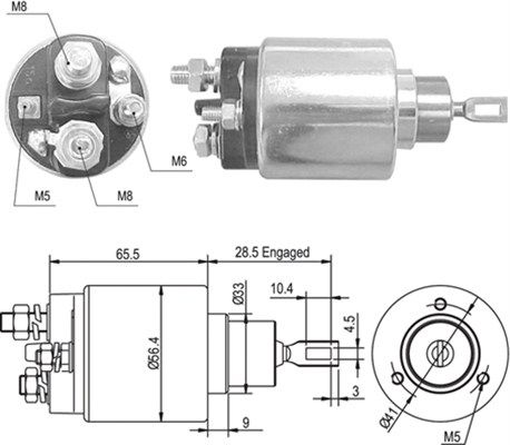 MAGNETI MARELLI solenoidinis jungiklis, starteris 940113050363